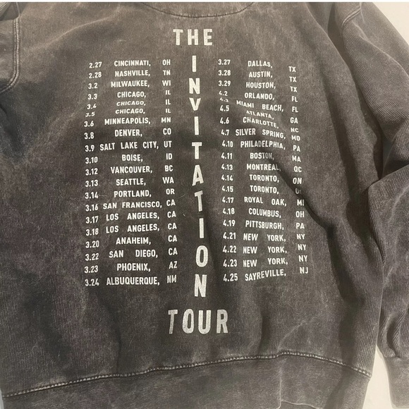 Why Don’t We Merch Boy Band S “The Invitation Tour” Hoodie Gray Sweatshirt - Picture 6 of 12